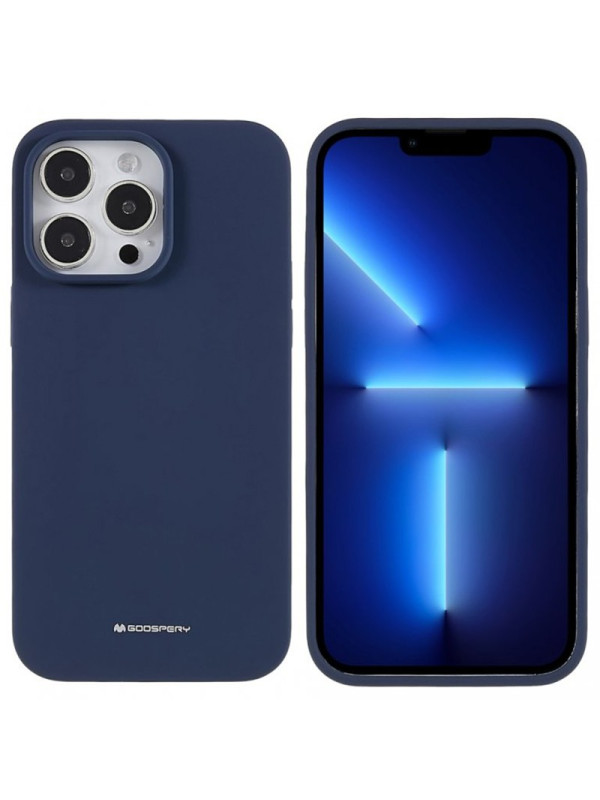 Θήκη Goospery Silicone για Apple iPhone 14 Pro Μπλε