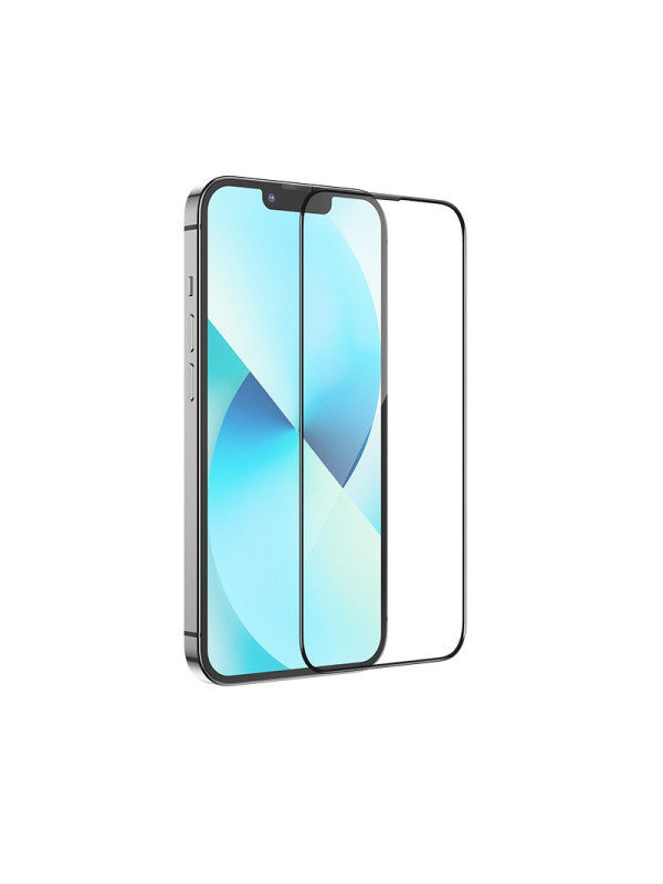 Tempered Glass Hoco A31 3D Full Screen Protection 0.4mm για Apple iPhone 13 Mini Μαύρο