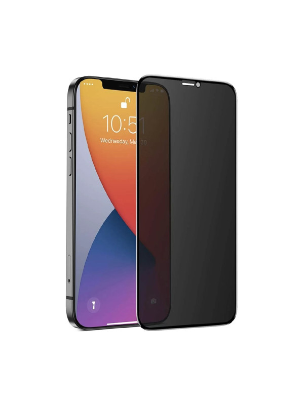 Tempered Glass Ancus Privacy 30 Μοίρες Protection Full Face 3D για Apple iPhone 16 Plus 15 Plus