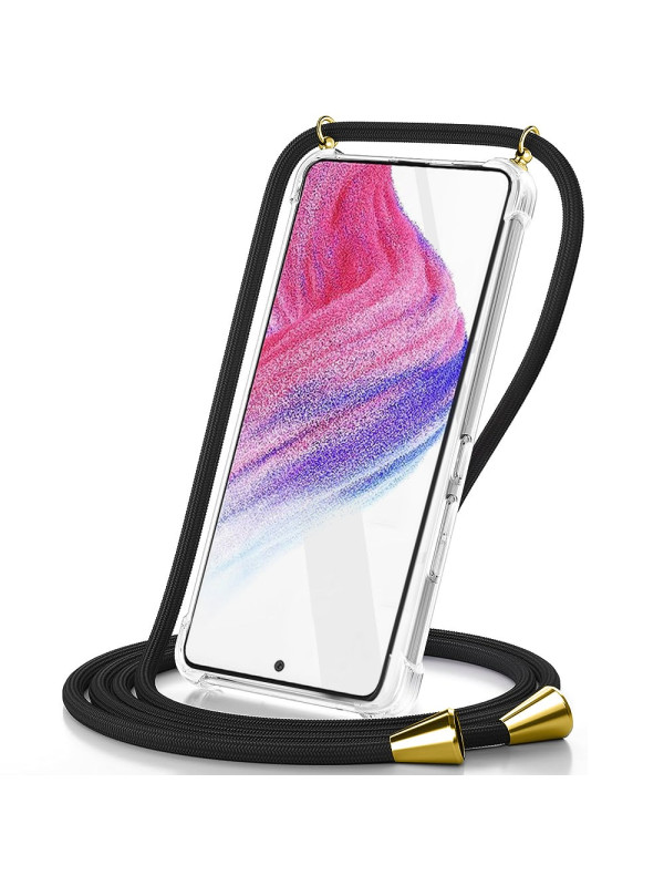 Θήκη Ancus Crossbody για Samsung SM-S921 Galaxy S24 5G με Κορδόνι Μαύρο