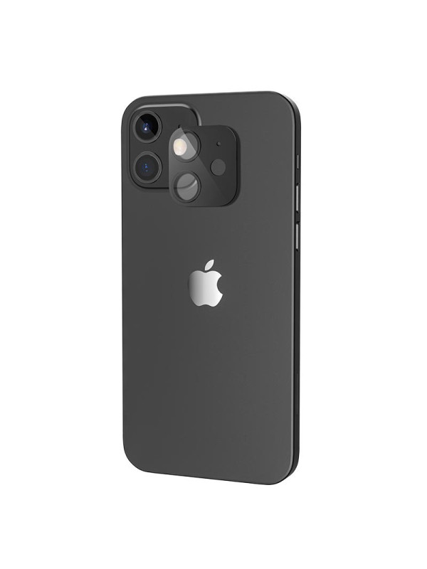 Προστασία Κάμερας Hoco 3D Metal για Apple iPhone 12 mini Anti-Fingerprint Μαύρο