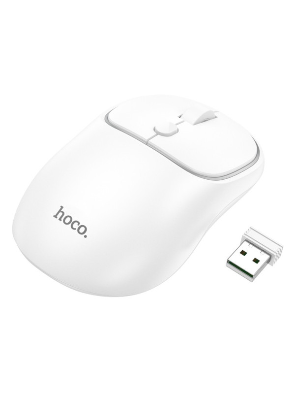 Ασύρματο Ποντίκι Hoco GM25 Royal Dual Mode 1600dpi 2.4GHz 4 Πλήκτρων Λευκό
