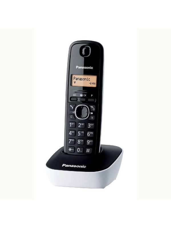 Ασύρματο Ψηφιακό Τηλέφωνο Panasonic KX-TG1611GRW Μαύρο-Λευκό