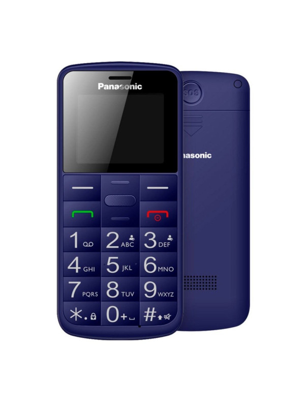 Panasonic KX-TU110EXC (Dual SIM) Μπλε 1.77" Easy Phone με πλήκτρο SOS, Bluetooth και Μεγάλα Γράμματα