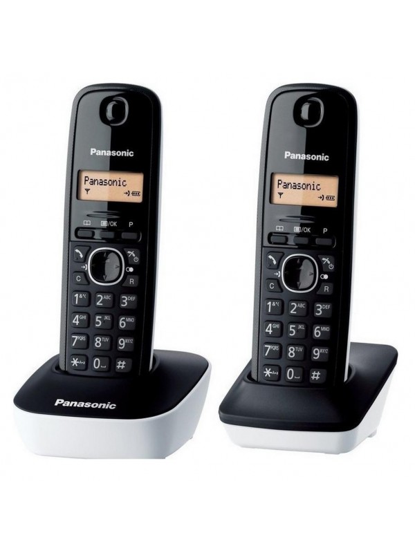Ασύρματο Ψηφιακό Τηλέφωνο Panasonic KX-TG1612 Μαύρο - Λευκό EU