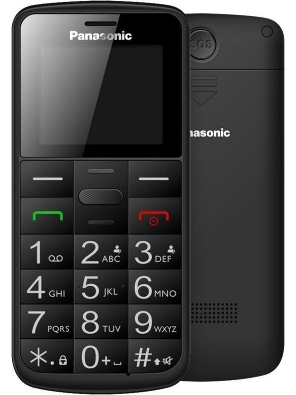 Panasonic KX-TU110EXB (Dual SIM) Μαύρο 1.77" Easy Phone με πλήκτρο SOS, Bluetooth και Μεγάλα Γράμματα
