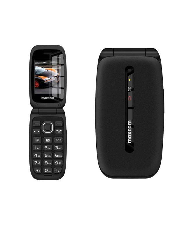 Maxcom Comfort MM828 2.4" 4G με Κάμερα, Ραδιόφωνο και Πλήκτρο Έκτακτης Ανάγκης 1200 mAh Μαύρο
