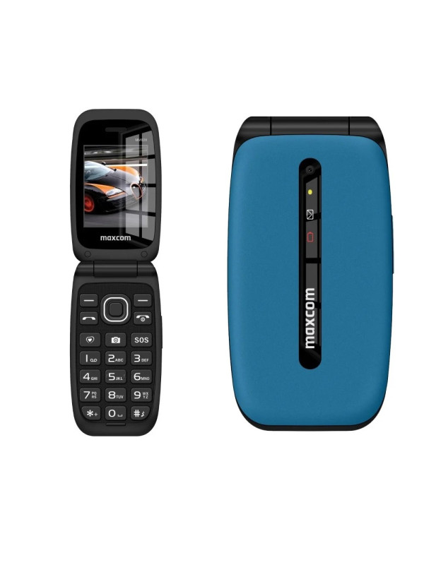 Maxcom Comfort MM828 2.4" 4G με Κάμερα, Ραδιόφωνο και Πλήκτρο Έκτακτης Ανάγκης 1200 mAh Μπλε