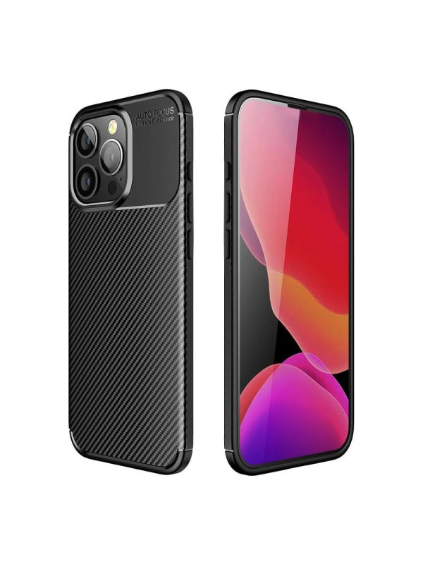 Θήκη Ancus AutoFocus Carbon Fiber για Apple iPhone 16 Pro Max Μαύρη