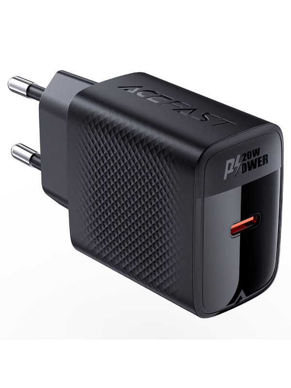 Φορτιστής Ταξιδίου Acefast A82 GaN USB-C 20W Μαύρος