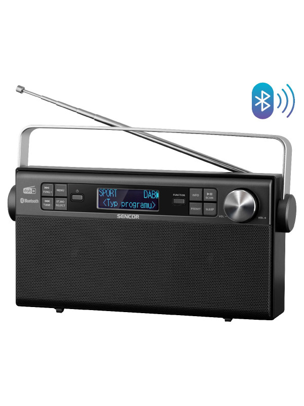 Φορητό Ραδιόφωνο Sencor SRD 7800 4W Bluetooth 5.0 3.5mm με Ενσωματωμένη Μπαταρία 1200mAh