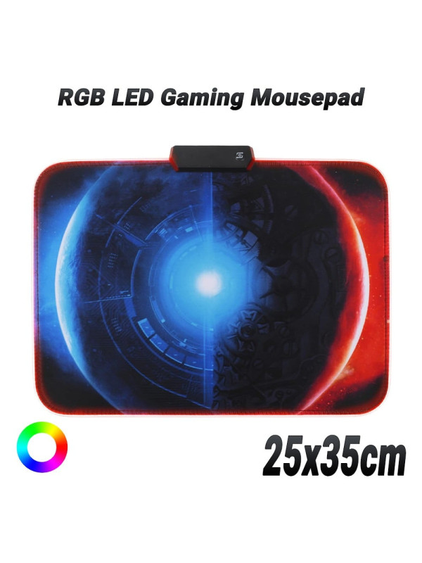 RGB LED Gaming Mousepad 25x35cm Core