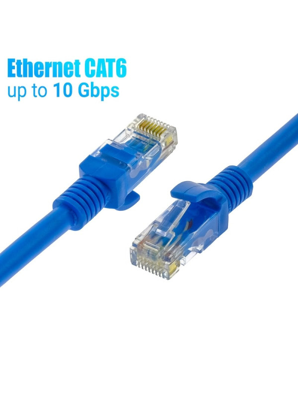 Καλώδιο Ethernet 2m CAT 6E Μπλε