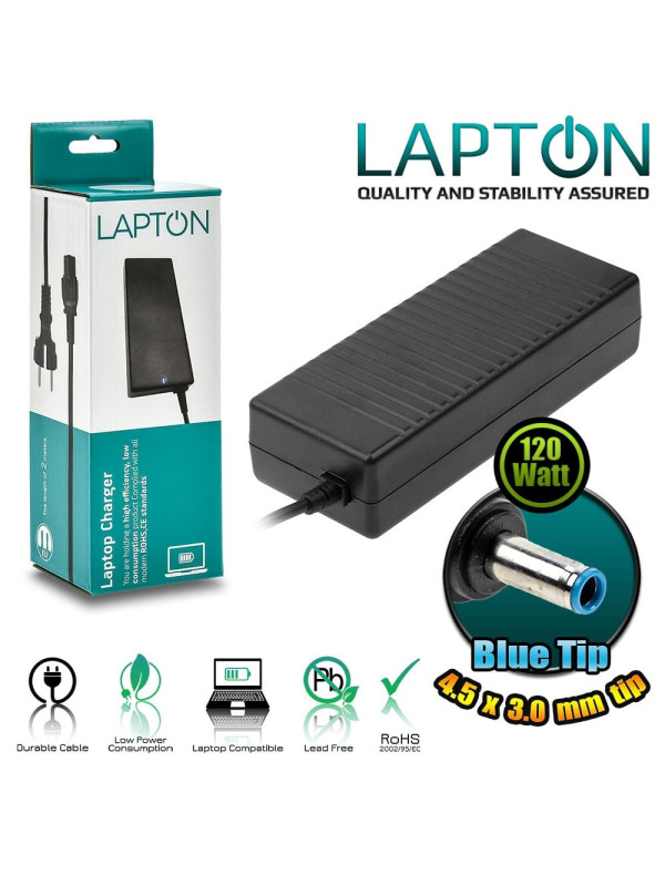 Τροφοδοτικό για HP 4.5x3.0 Blue Tip 120W