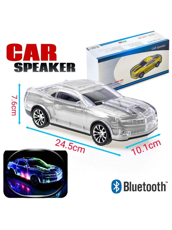 Ηχείο-Αυτοκίνητο Bluetooth με LED Λευκό