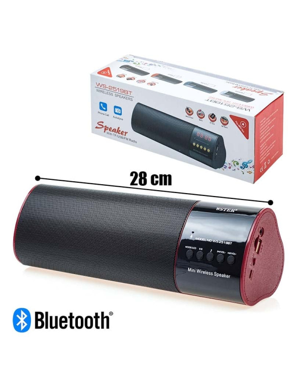 True Wireless Stereo Bluetooth Ηχείο Red