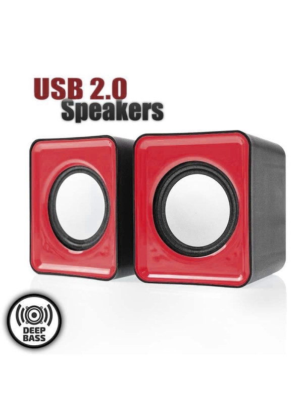 Στέρεο Ηχεία USB 2.0 V310 Κόκκινο/Μαύρο